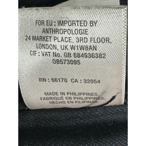 Anthropologie Elevenses Romy Paperbag Waist Linen Cargo Pants Black Size XS - Picture 8 of 11